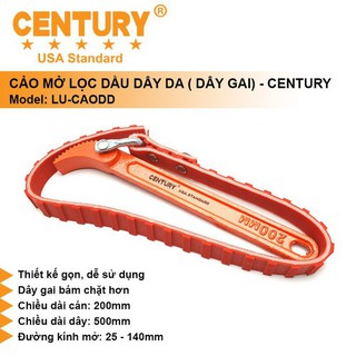 CẢO MỞ LỌC DẦU (NHỚT) BẰNG DÂY DA ( DÂY GAI ) – CENTURY LU-CAODD
