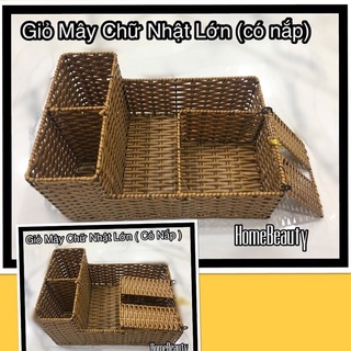 GIỎ MÂY CHỮ NHẬT LỚN(ko nắp /có nắp)