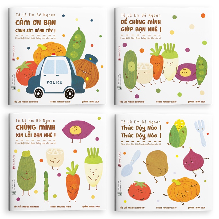 Sách - Bộ 4 cuốn tớ là em bé ngoan - Dành cho trẻ từ 2 tuổi - Ehon Nhật Bản