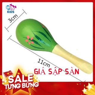 [Sale Sập Sàn] Lục lạc gỗ đầu tròn cho bé (Nhiều mẫu màu sinh động)