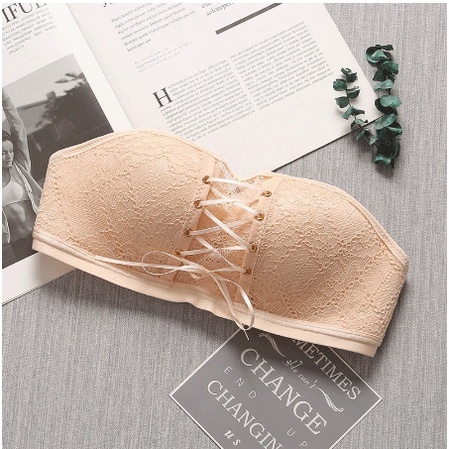 Áo ngực cúp ngang ÁO LÓT KHÔNG DÂY NÂNG NGỰC CHỐNG TỤT DÂY RÚT - CÚP REN RÚT AOLOT15