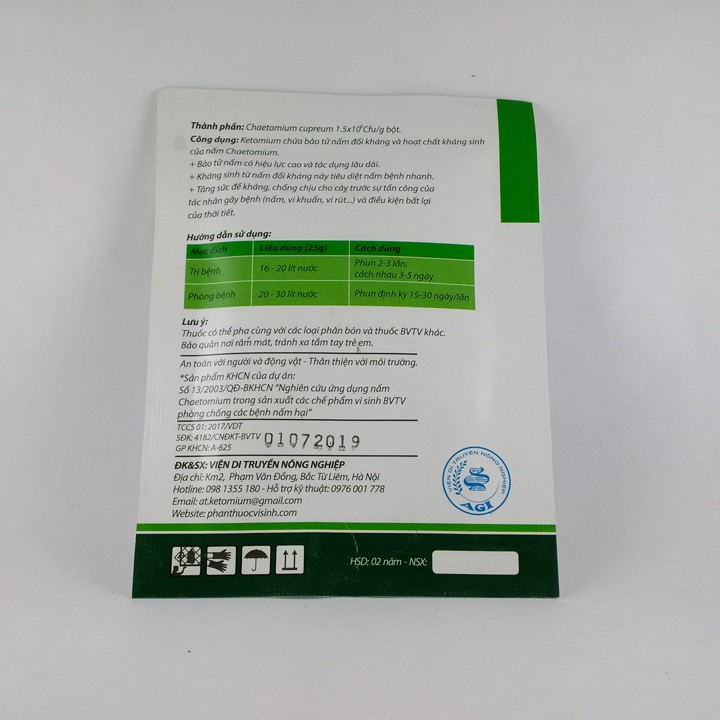 [Không cần cách ly] Chế phẩm trừ nấm sinh học - Chế phẩm phòng bệnh cây trồng Ketomium