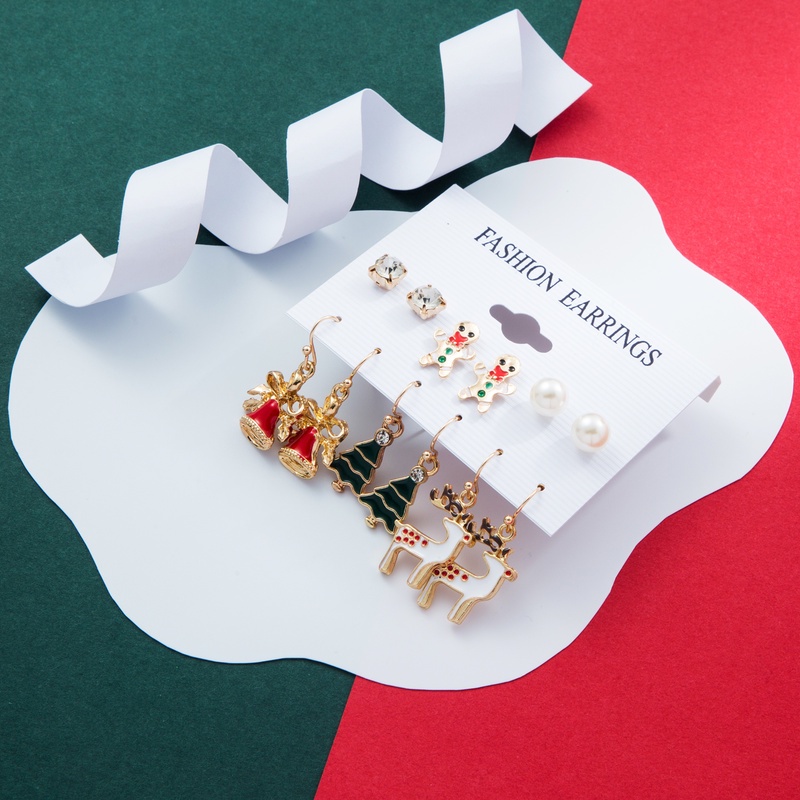 Bộ Khuyên Tai Hình Ông Già Noel / Bông Tuyết / Tuần Lộc / Chuông Giáng Sinh Cho Nữ