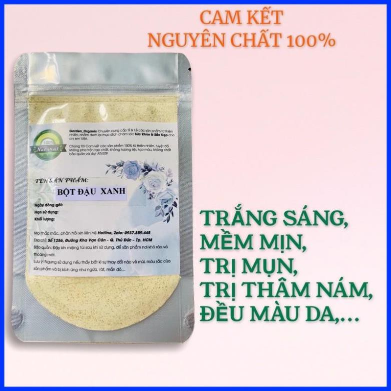 BỘT ĐẬU XANH NGUYÊN CHẤT 100% 500Gr  DÙNG LÀM ĐẸP TRẮNG SÁNG DA- GIẢM MỤN - MỜ THÂM NÁM