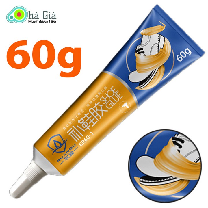 Keo Dán Giày Trong Suốt Đồ Da Chuyên Dụng Shoe Glue 60g