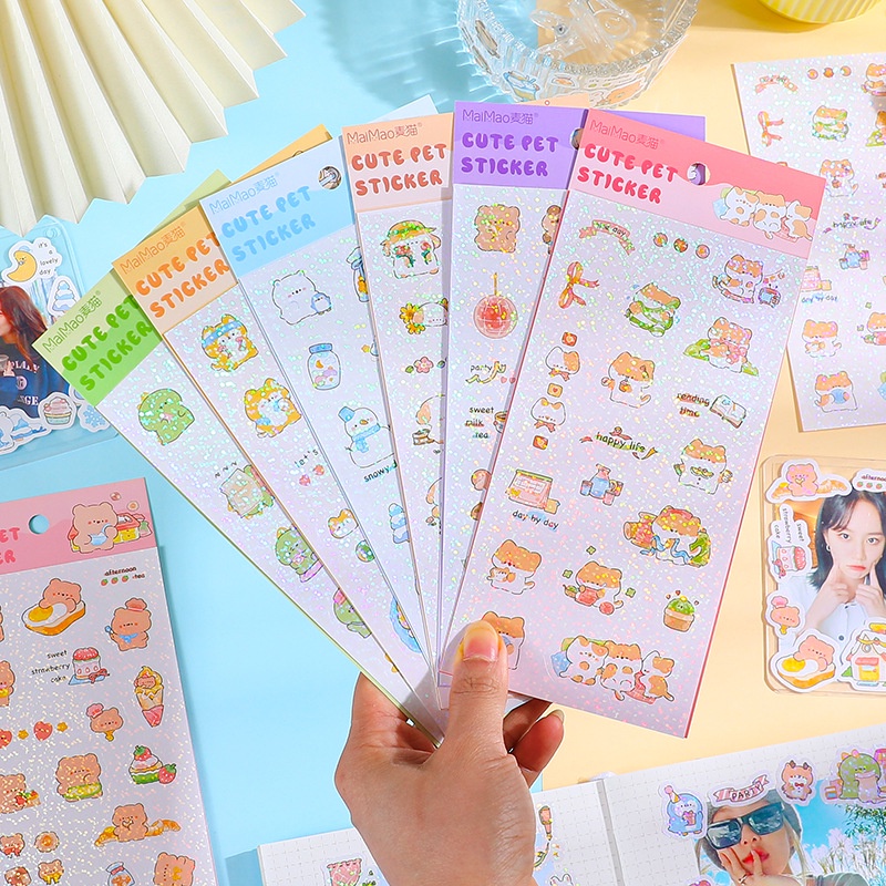 Sticker Lắp Lánh Cute Pet