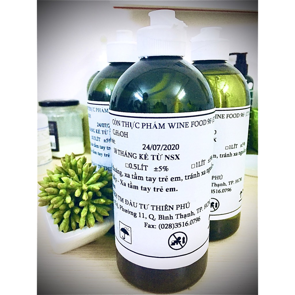 Cồn Ethanol 96% C2H5OH - Dùng điều chế sát khuẩn y tế, mỹ phẩm