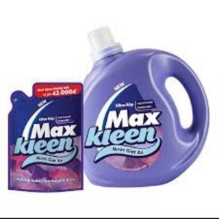 Nước giặt xả Maxkleen can 2.4kg tặng túi 600ml