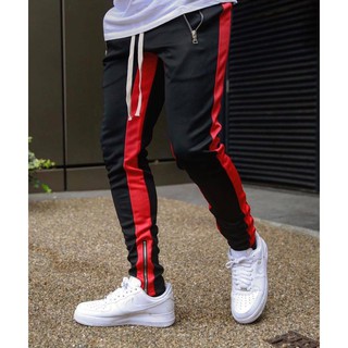 Track pants -Quần phối zip