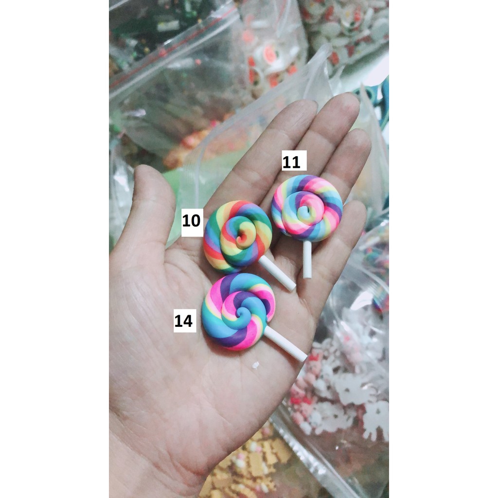 Mô hình Kẹo mút lollipop charm slime