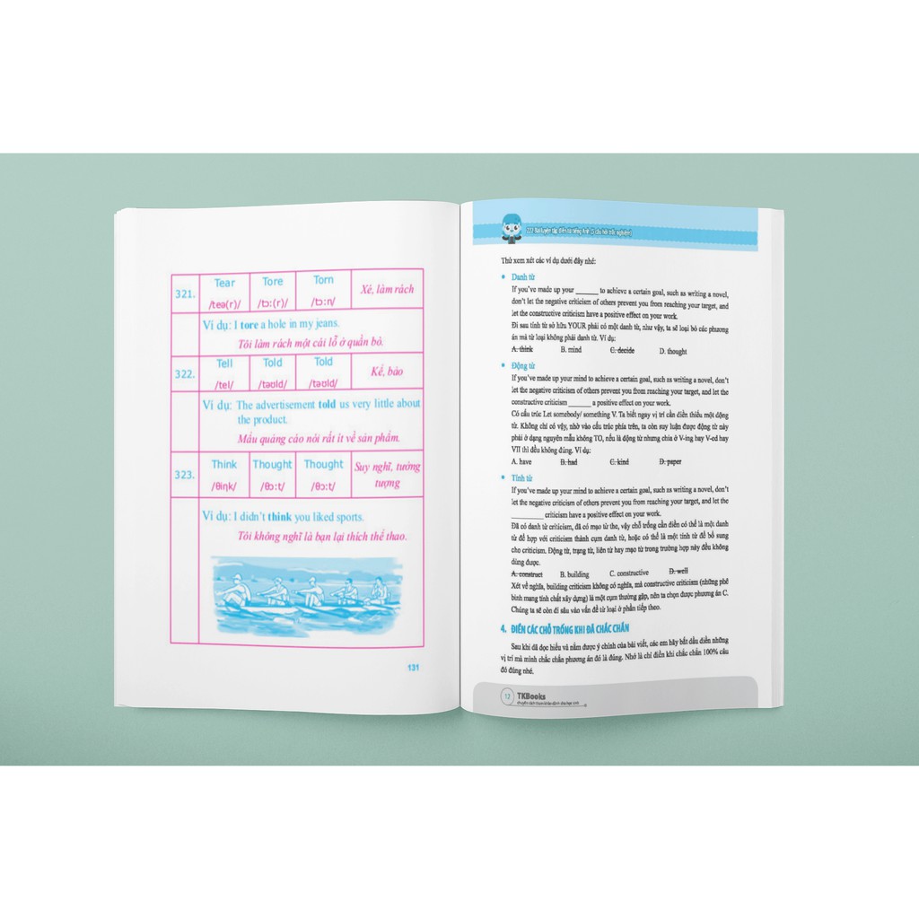 Sách - 360 Động Từ Bất Quy Tắc Và 12 Thì Cơ Bản Trong Tiếng Anh (Khổ Nhỏ - Học Cùng App MCBOOKS)