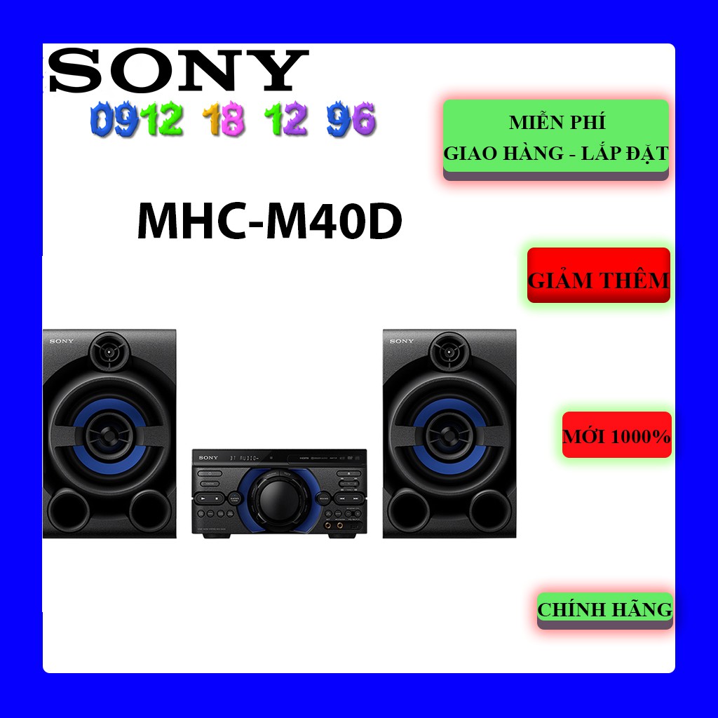 Dàn âm thanh Sony 2.0 MHC-M40D 120W