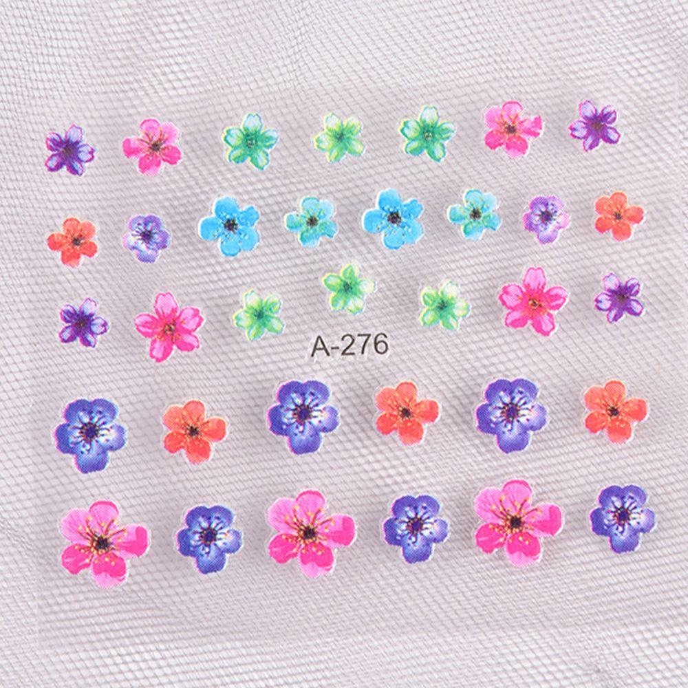 Miếng Dán Trang Trí Móng Tay Tự Dính Họa Tiết Hoa DIY