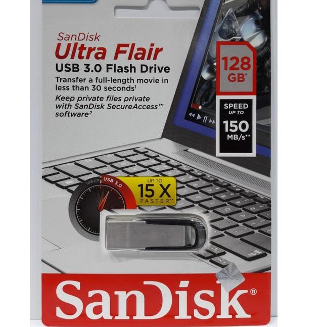 Linh Kiện Điện Tử Ni Sandisk Flashdisk 128gb Ultra Flair Cz73 Usb 3.0 Up To 150mb / S