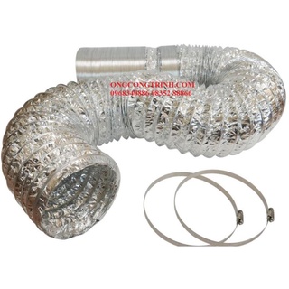 Ống sun bạc hút mùi co giãn phi 300