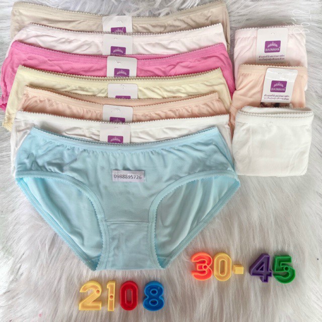 Combo 10 quần Lót Thái Lan free size cho nữ từ 35-60kg, Quần lót nữ Thái mã 2108