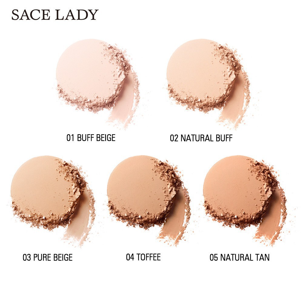 (Hàng Mới Về) Phấn Phủ Dạng Nén Kiềm Dầu Che Khuyết Điểm Không Thấm Nước Sace Lady | BigBuy360 - bigbuy360.vn
