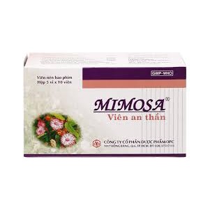 Domesco Vien An Than MIMOSA-(H/50 Vien) DMC  H/50 viên  Cao lạc tiên 91,67mg An thần