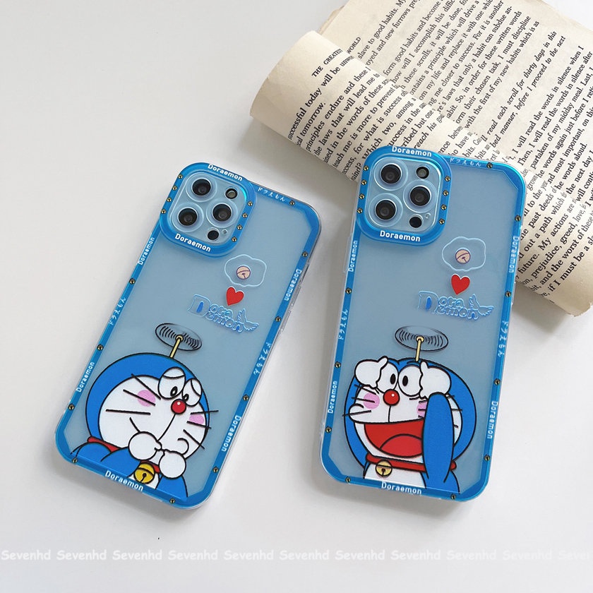 Ốp Điện Thoại Họa Tiết Hoạt Hình Doraemon Cho iPhone 14 13 12 11 Pro Max SE2020 X XR Xs Max 7 8 6 6s Plus