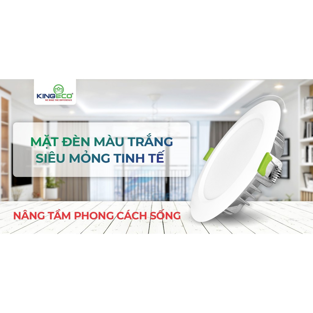 Đèn Led Âm Trần 9W - 12W Ø110  KINGECO