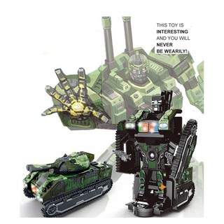 Xe tăng biến hình robot 9901 / 795a: có đèn, nhạc