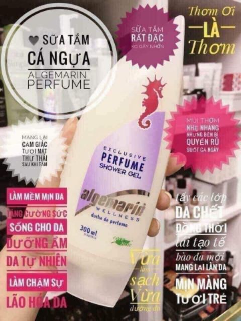 SỮA TẮM CÁ NGỰA HƯƠNG NƯỚC HOA PERFUME SHOWER GEL ALGEMARIN ĐỨC