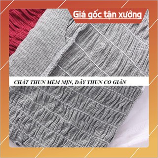 [ Giá gốc] ÁO QUÂY NHÚN🌼Áo hai dây nhún chun siêu xinh hàng Quảng Châu cao cấp, có đệm lót và dây điều chỉnh .