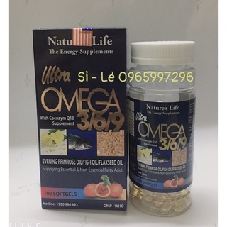 Dầu cá omega alaska 3,6,9 hỗ trợ hệ tim mạch , trí não , tăng cường thị lực , sáng mắt - hộp 100v