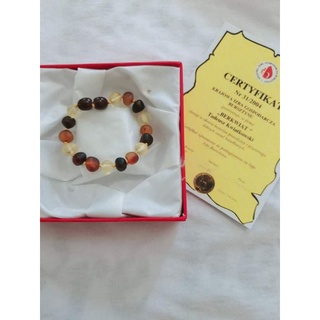 Vòng tay hổ phách amber