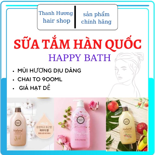 Sữa Tắm Happy Bath natural moisture 900ml