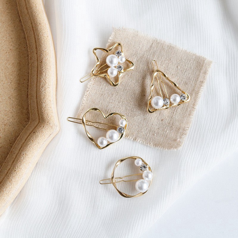 Kẹp Tóc Đính Đá Hình Trái Tim Xinh Xắn Thời Trang 2022