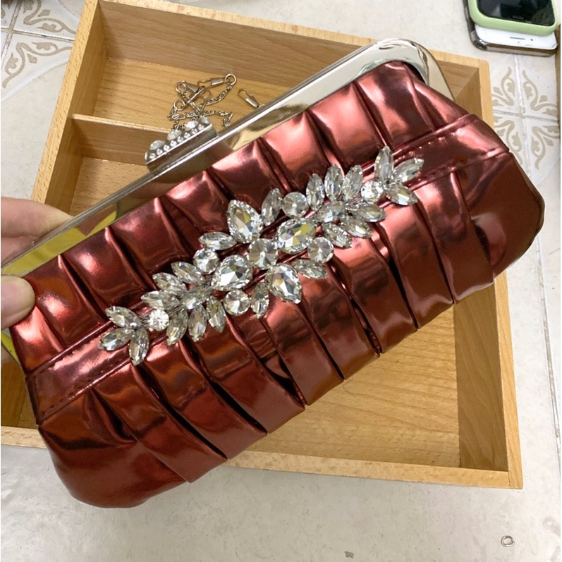 Túi Đầm Đeo Vai Gắn Hoạ  Tiết Cao Cấp