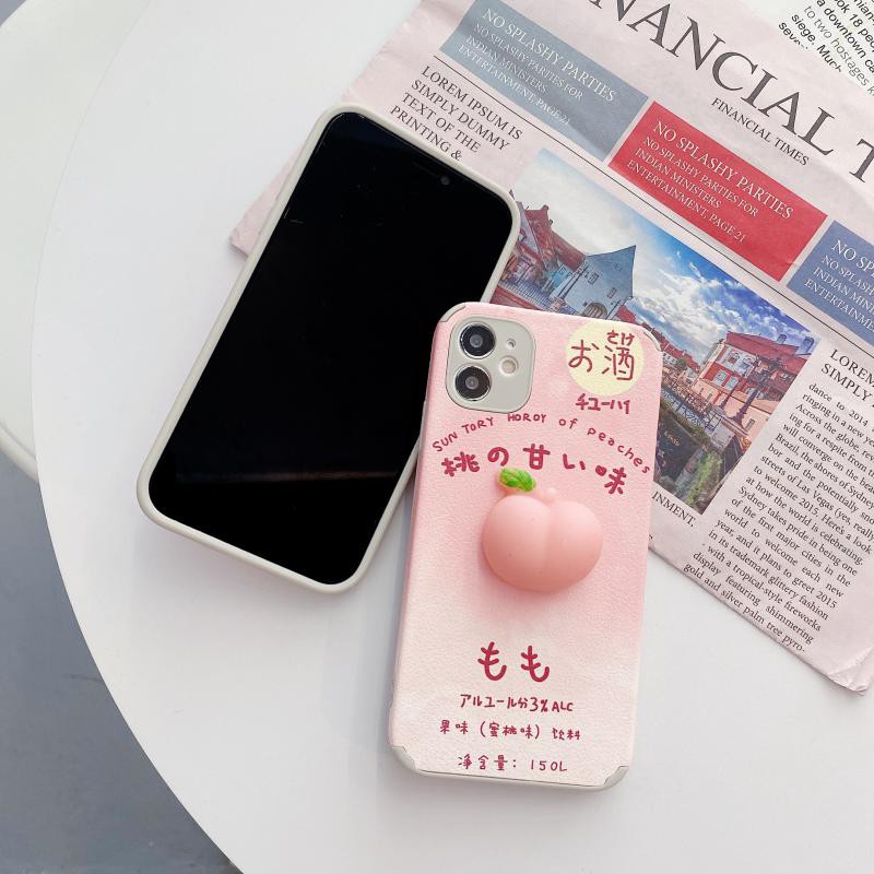 Ốp Điện Thoại Da Lộn In Hình Quả Đào Cho Oppoa9X A8R11S | BigBuy360 - bigbuy360.vn