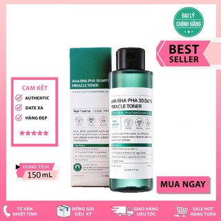 Nước cân bằng aha-bha-pha 30days miracle toner some by mi