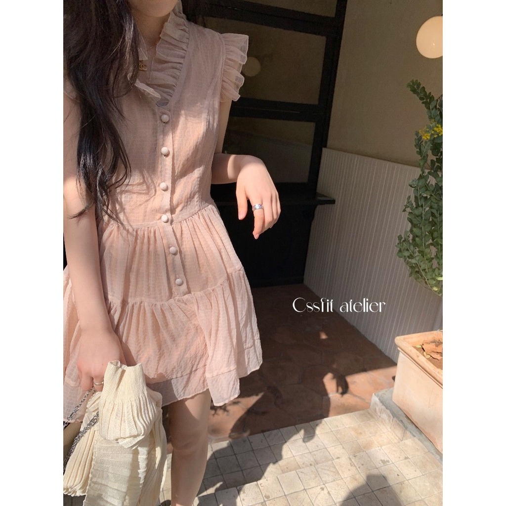 Đầm Ren Hồng Thiết Kế Cổ Tích Phong Cách Mới 2022 Dành Cho Bé Gái