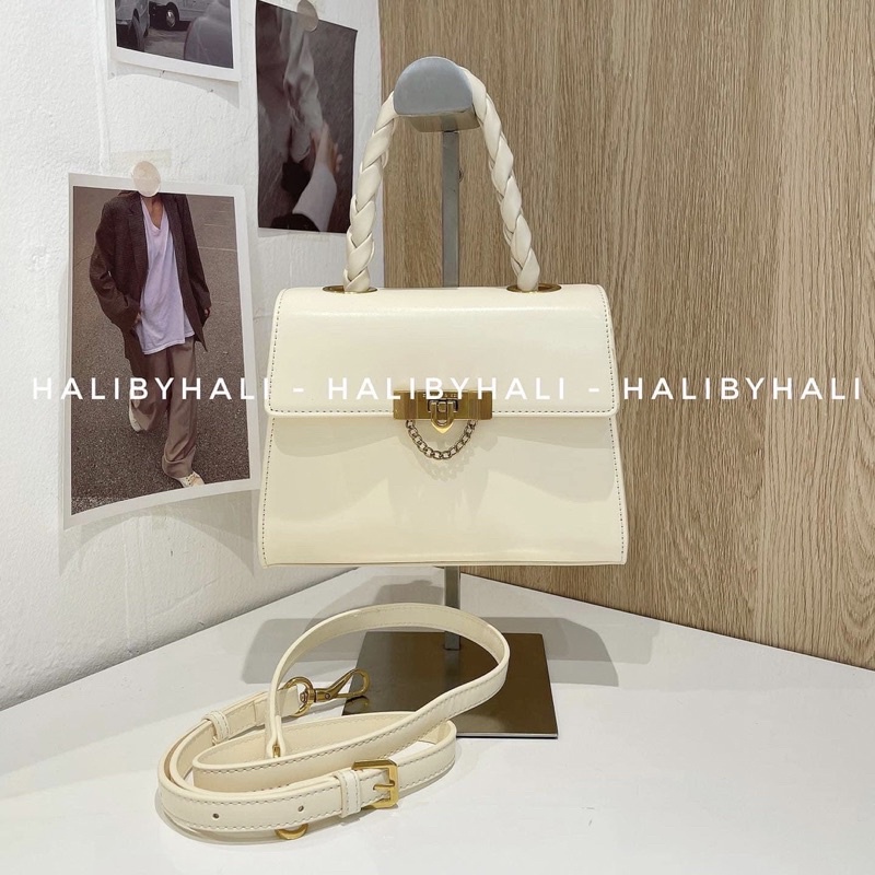 Túi cnk khoá nơ xích đeo chéo siêu xinh