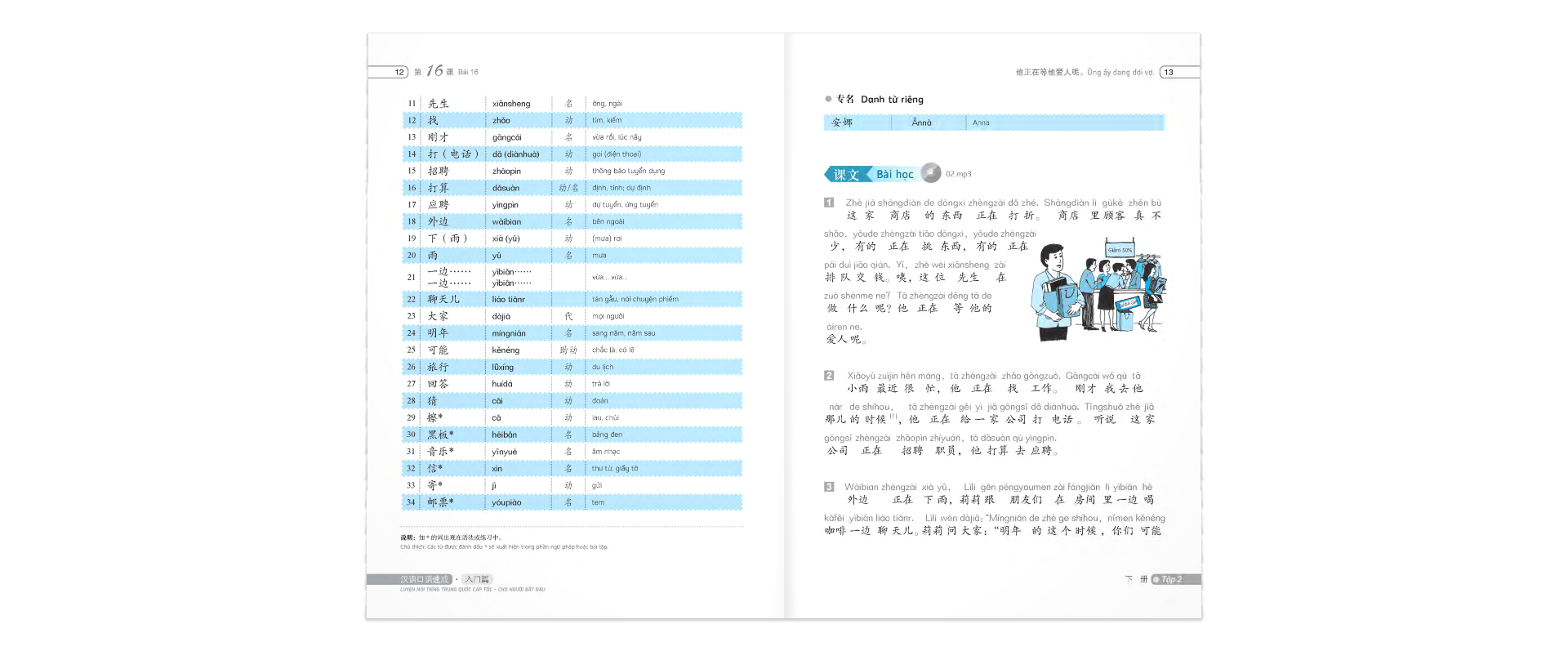 Sách - Luyện Nói Tiếng Trung Quốc Cấp Tốc Cho Người Bắt Đầu - Tập 2 (Cd)