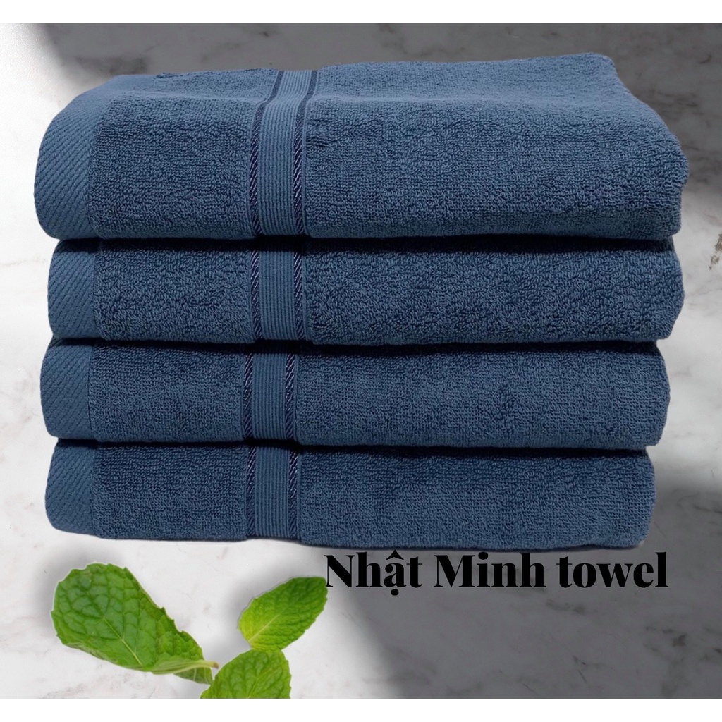 Khăn tắm Nhật Minh xuất Nhật Loại 1 kích thước 40x80cm nặng 190g dầy đẹp 100% khăn tắm cotton thấm hút cực nhanh