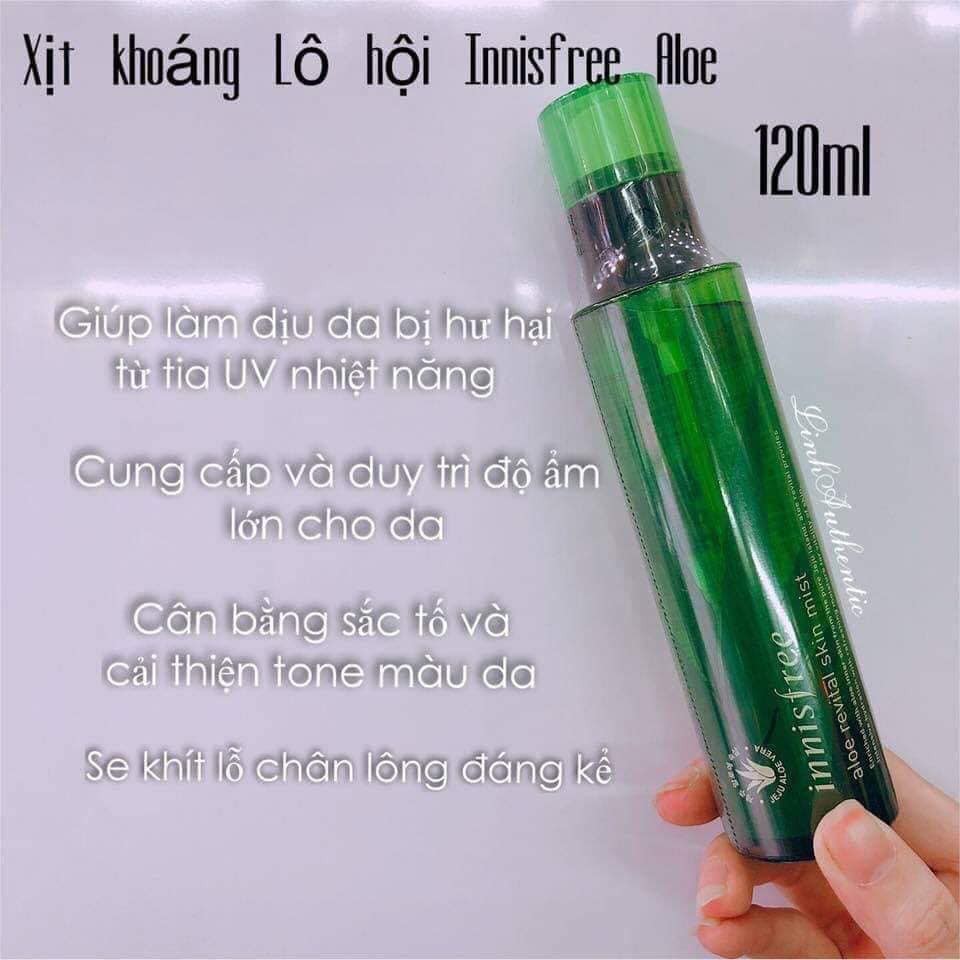 Xịt Khoáng Innisfree Aloe Revital Skin Mist 120ML