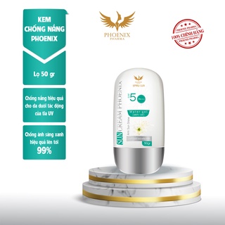 Kem chống nắng dưỡng da Phoenix Anti Sunshine dưỡng ẩm, trắng da  SPF 50+/PA+++  50gr