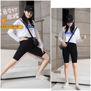 Quần legging đùi Rainbow tím hot rần rần