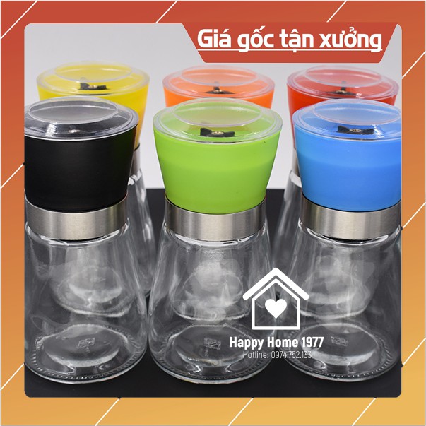 [HSP18]Máy xay tiêu cầm tay ✨ [SIÊU TIỆN]  Máy xay tiêu mini bằng thủy tinh xay cực nhanh, cực dễ