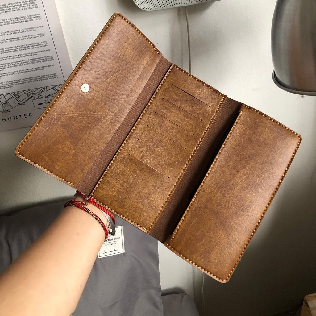 (ORDER) Ví dài Handmade Triple Wallet Onetothree - Khách nhắn tin để chọn màu