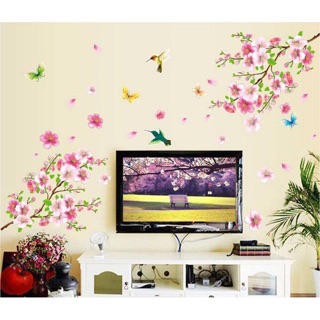 Decal dán tường hoa đào