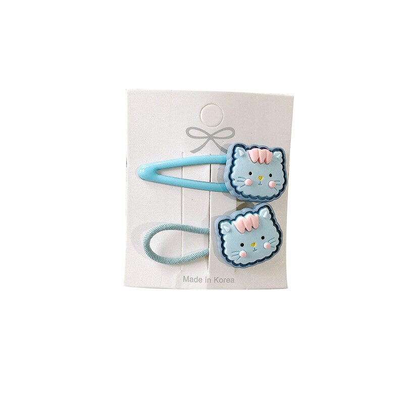 Set 2 Kẹp Tóc Hình Gấu / Thỏ Dễ Thương Cho Bé Gái