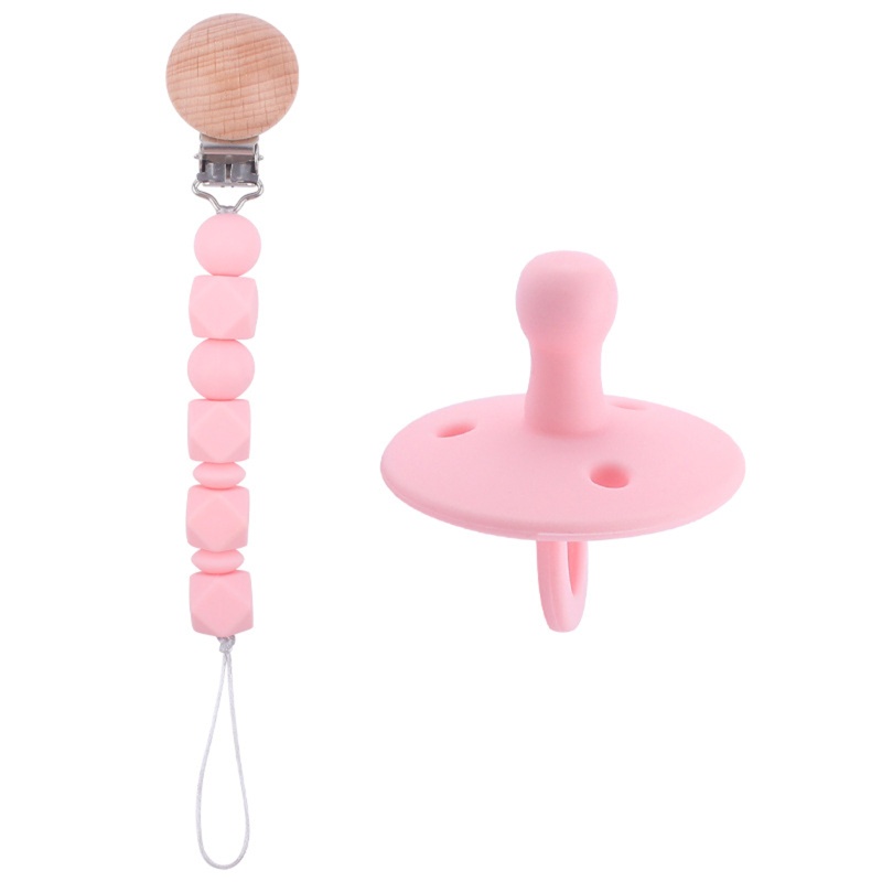 Kẹp Đồ Chơi Ngậm Mọc Răng Bằng Silicone Tiện Lợi Dành Cho Bé Gái