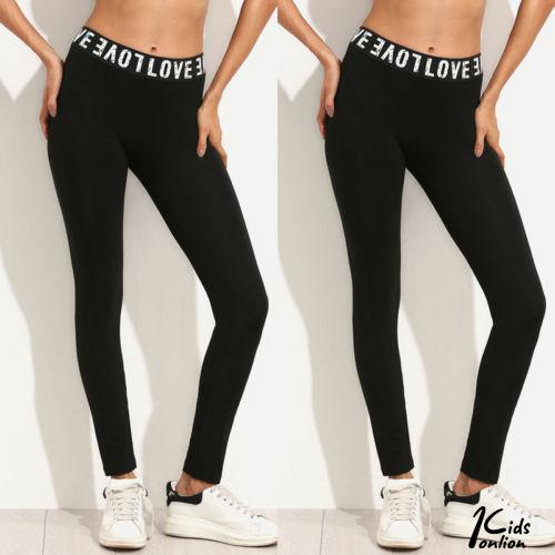(Hàng Mới Về) Quần Dài Bó Sát Eo Cao Co Giãn Màu Đen Trơn Size S / M / L / Xl | BigBuy360 - bigbuy360.vn