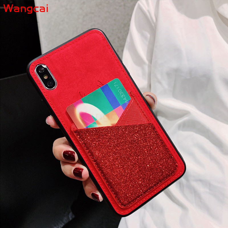 Ốp Điện Thoại Vải Mặt Nhám Hình Tuần Lộc Kiểu Ví Đựng Thẻ Xiaomi Redmi 9 9c 9a Note 9 Pro Max 9s 10x 4g 5g Pro Mi Note 10 Lite | BigBuy360 - bigbuy360.vn