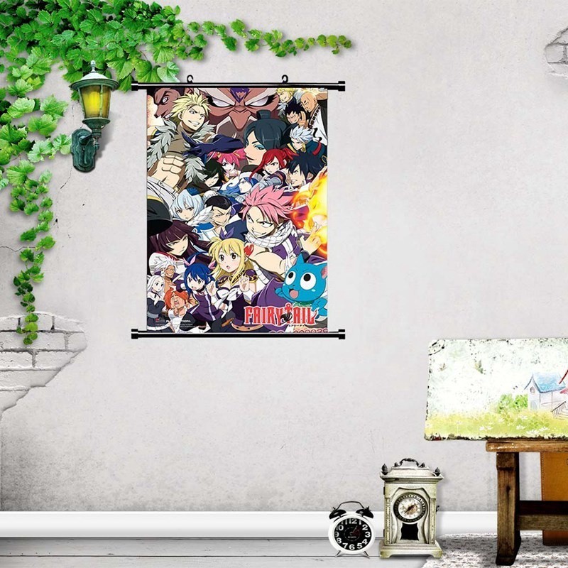 Poster Treo Tường In Hình Nhân Vật Anime Fairy Tail