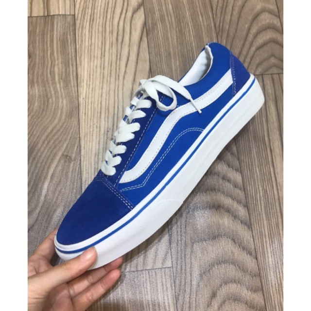 [FULLBOX - chuẩn 11] Giày Vans Old Skool màu xanh dương mũi nỉ